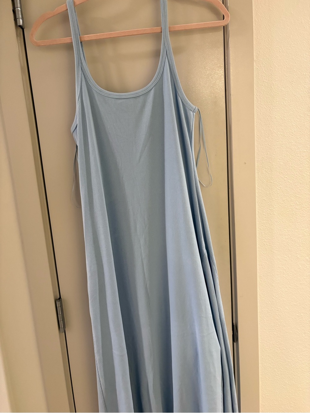 Old Navy Light Blue Midi Slip Dress